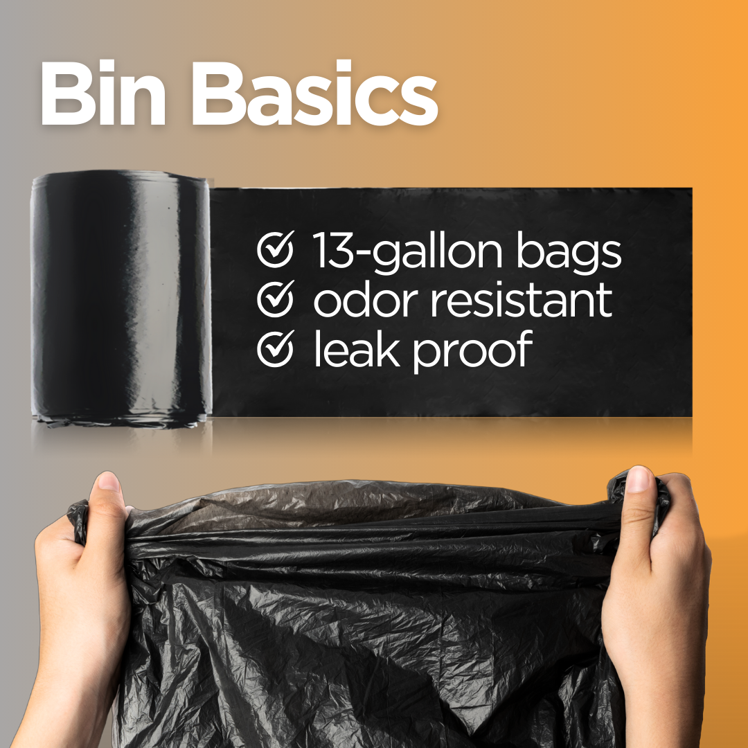 13 Gallon Bio-Based Trash Can Liners 200 Counts