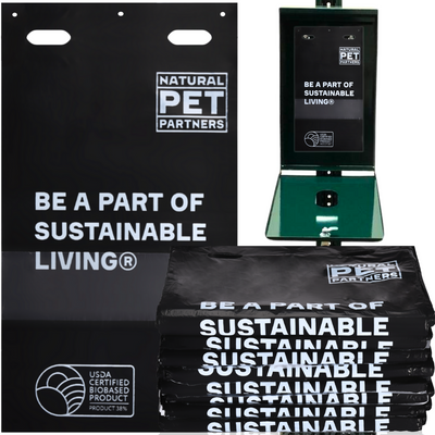 AOC Large Certified Biobased Commercial Dog Waste Bags (Headers)