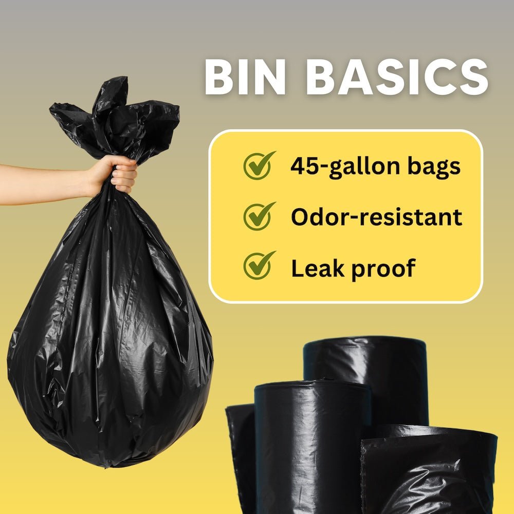 45 Gallon Bio - Based Trash Bag Case of 100 - Foresight USA