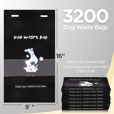 Large Recycled Commercial Bulk Dog Waste Bags (Headers)