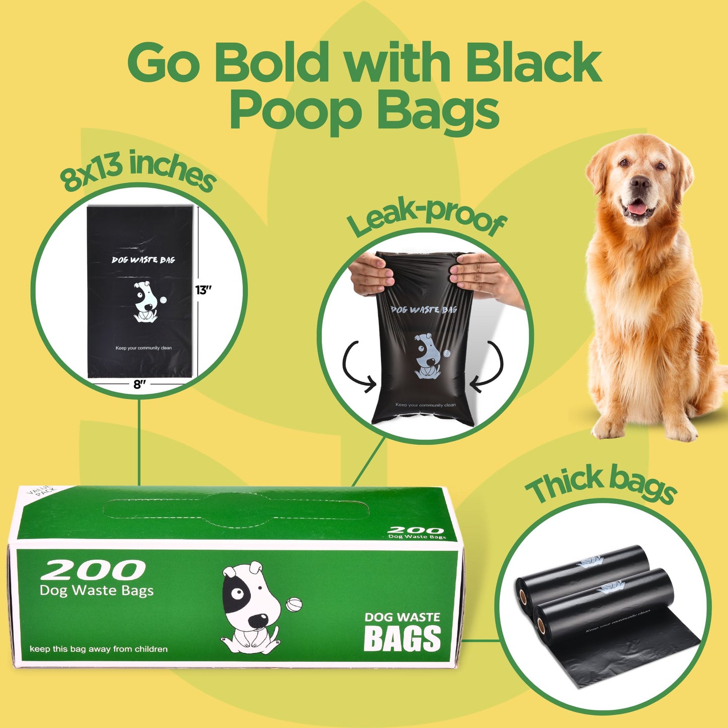 Recycled Commercial Dog Waste Bags (Rolls) - Foresight USA